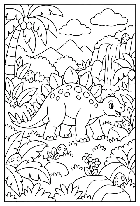 Hidden-object page coloring page