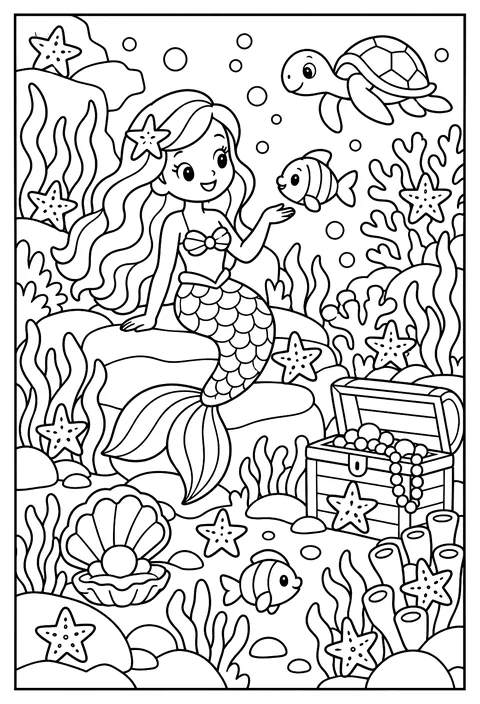 Hidden-object page coloring page
